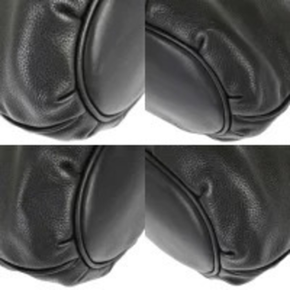Gucci Interlocking Shoulder Bag Black Leather - Picture 6 of 7